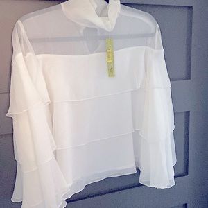 🆕 Gianni Bini silk white blouse
